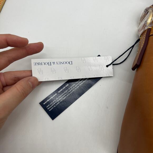 Dooney & Bourke Florentine Leather Allison Crossbody Natural Brown - Picture 5 of 15